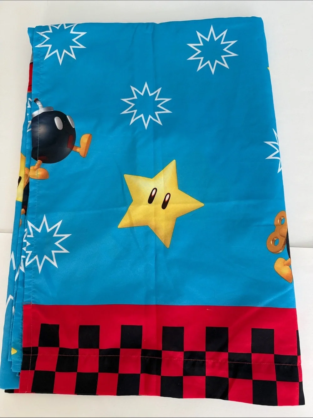 Mario & Luigi MarioKart 3 Piece Twin Sheet Set  - flat, fitted and pillowcase